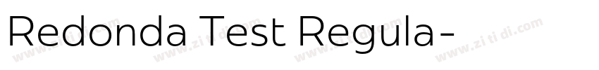 Redonda Test Regula字体转换
